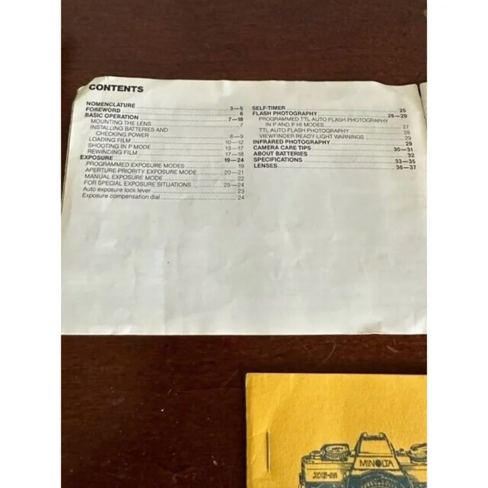 Vintage Nikon N200 original Instruction Manual Original Lens Cleaning Tissues